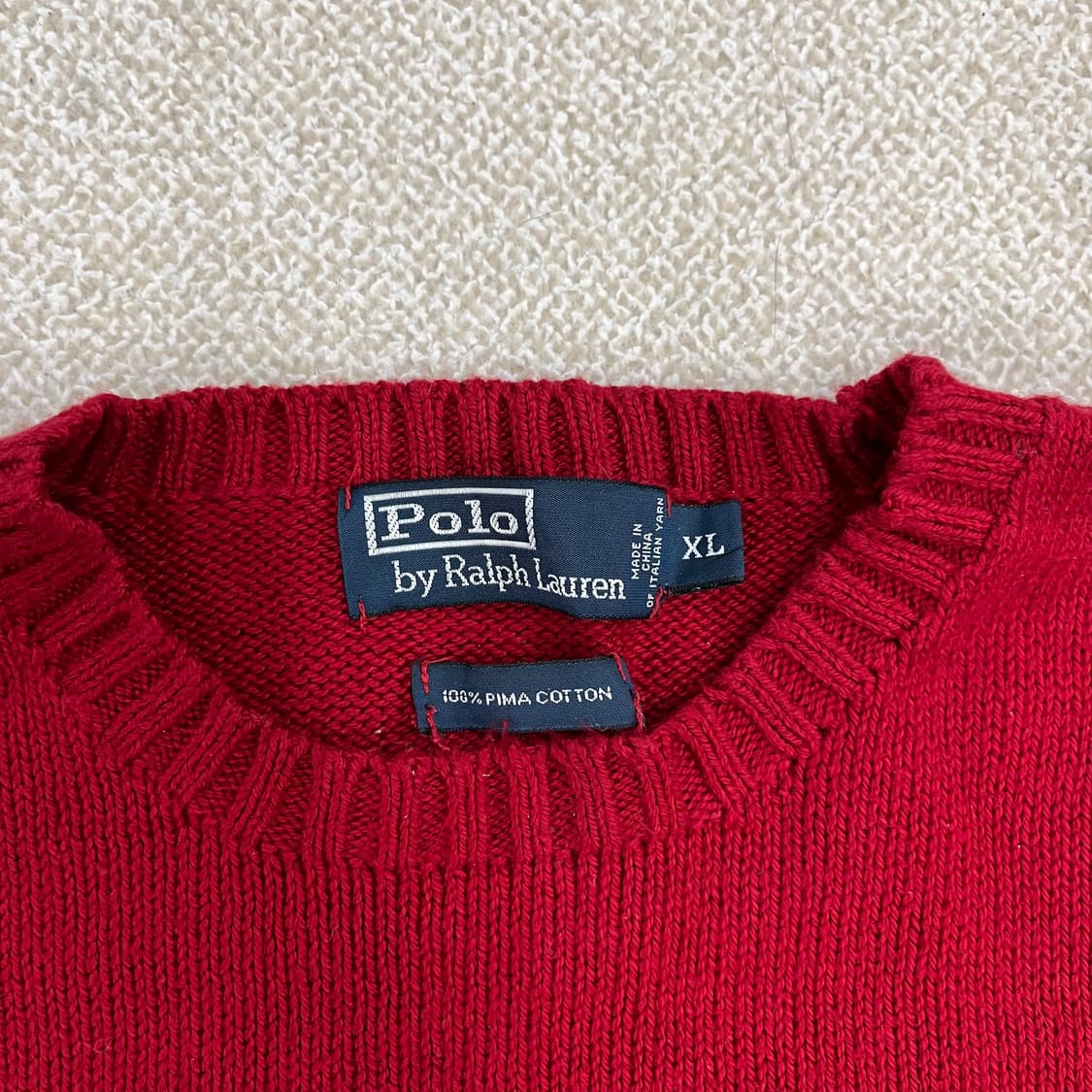 XL 폴로랄프로렌 피마코튼 니트 스웨터 0127M2 상품이미지2