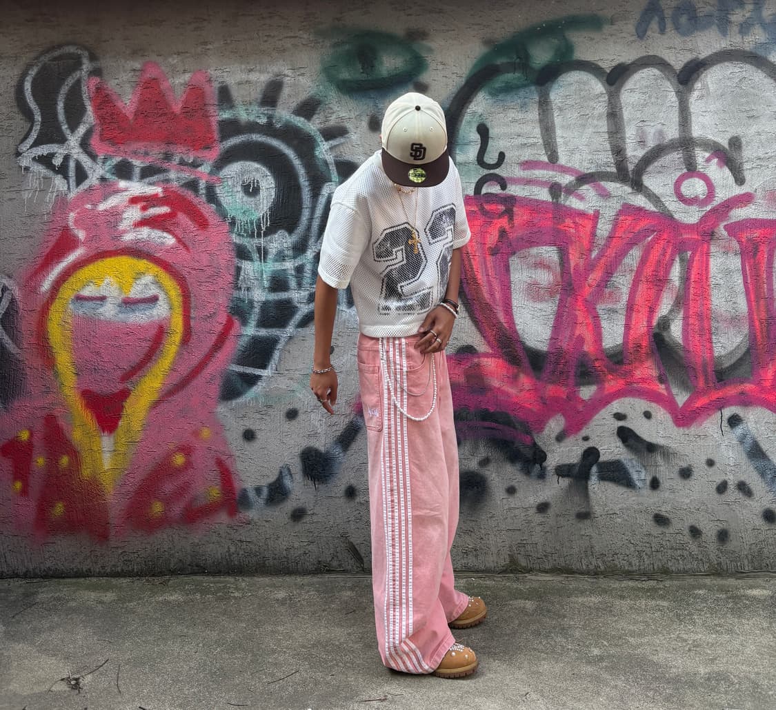 heaven can wait 핑크 데님 팬츠 상품이미지4