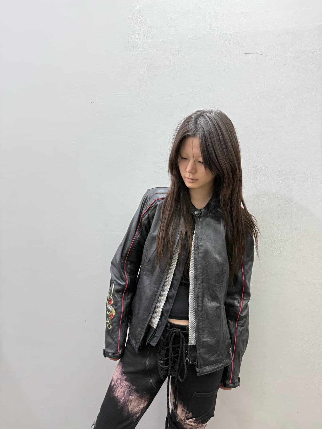 할리 데이비슨 레더 바이커 투웨이 자켓 상품이미지6