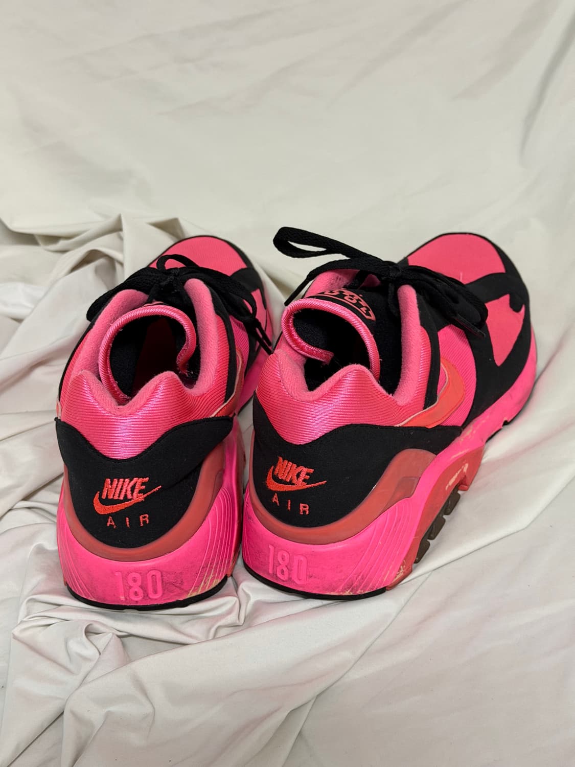 나이키 x 꼼데가르송 옴므 플러스 에어맥스 180 블랙 핑크 상품이미지4