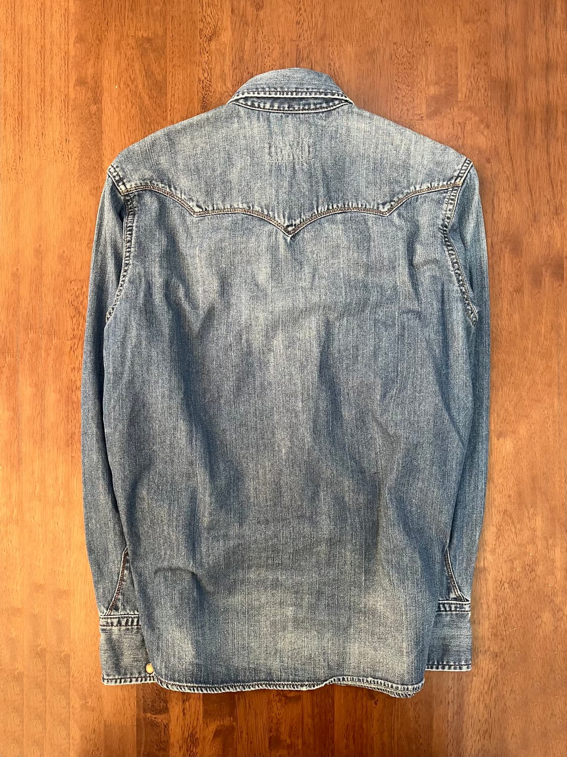 GOA 롱슬리브 웨스턴 데님 셔츠 상품이미지2