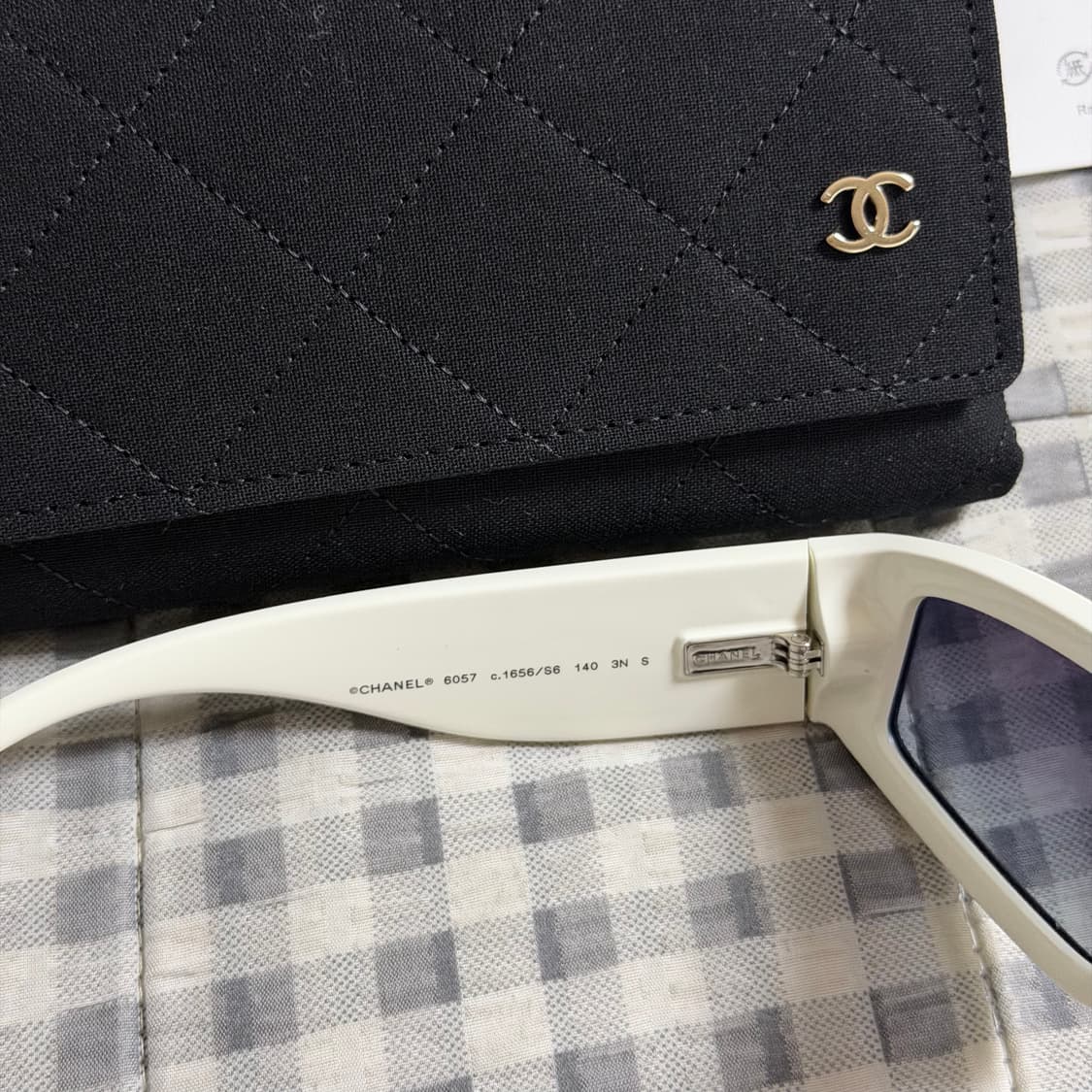 (OS) Chanel 샤넬 CC로고 쉴드 선글라스 블랙  상품이미지7