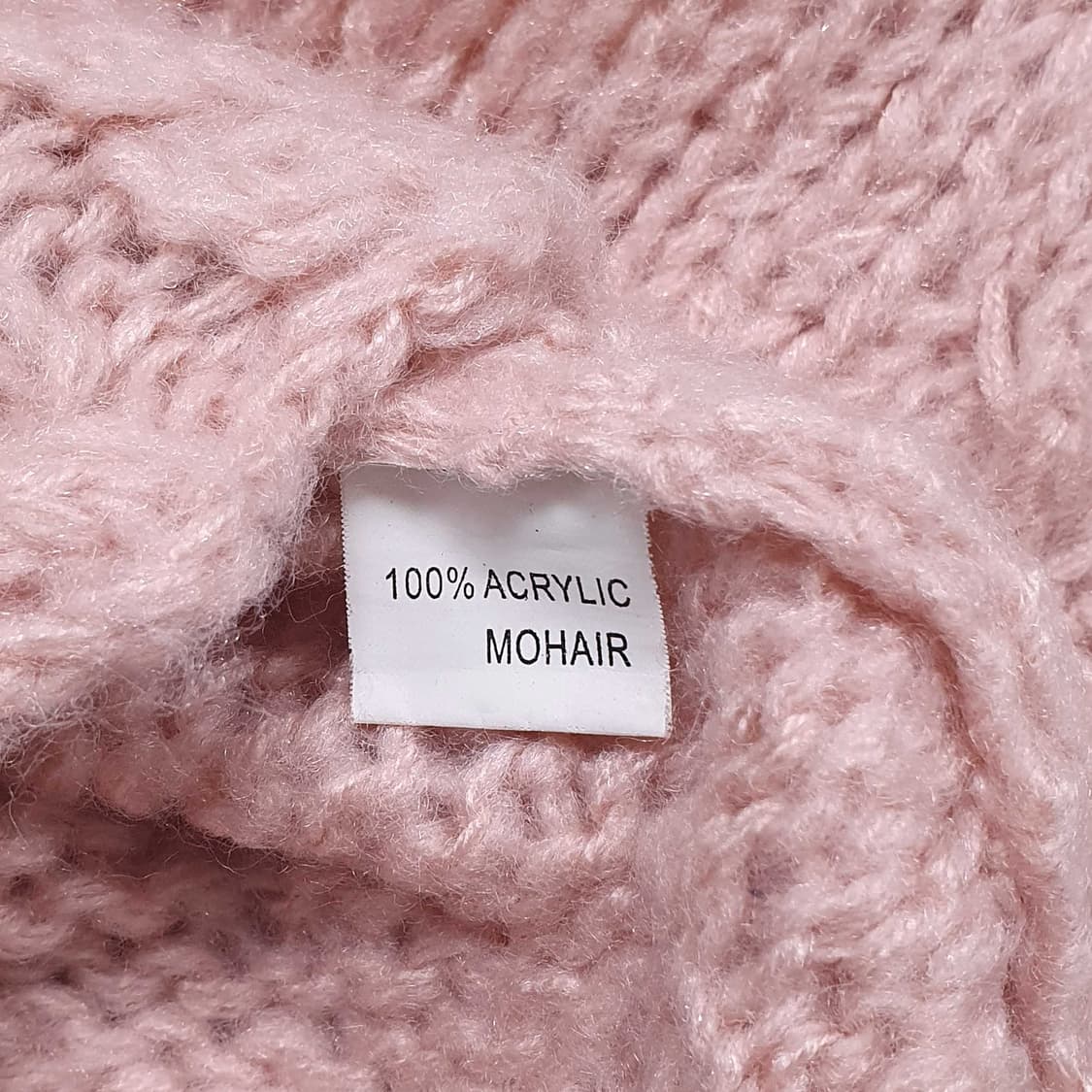 로제트 코사지 니트 스웨터 핑크 상품이미지6