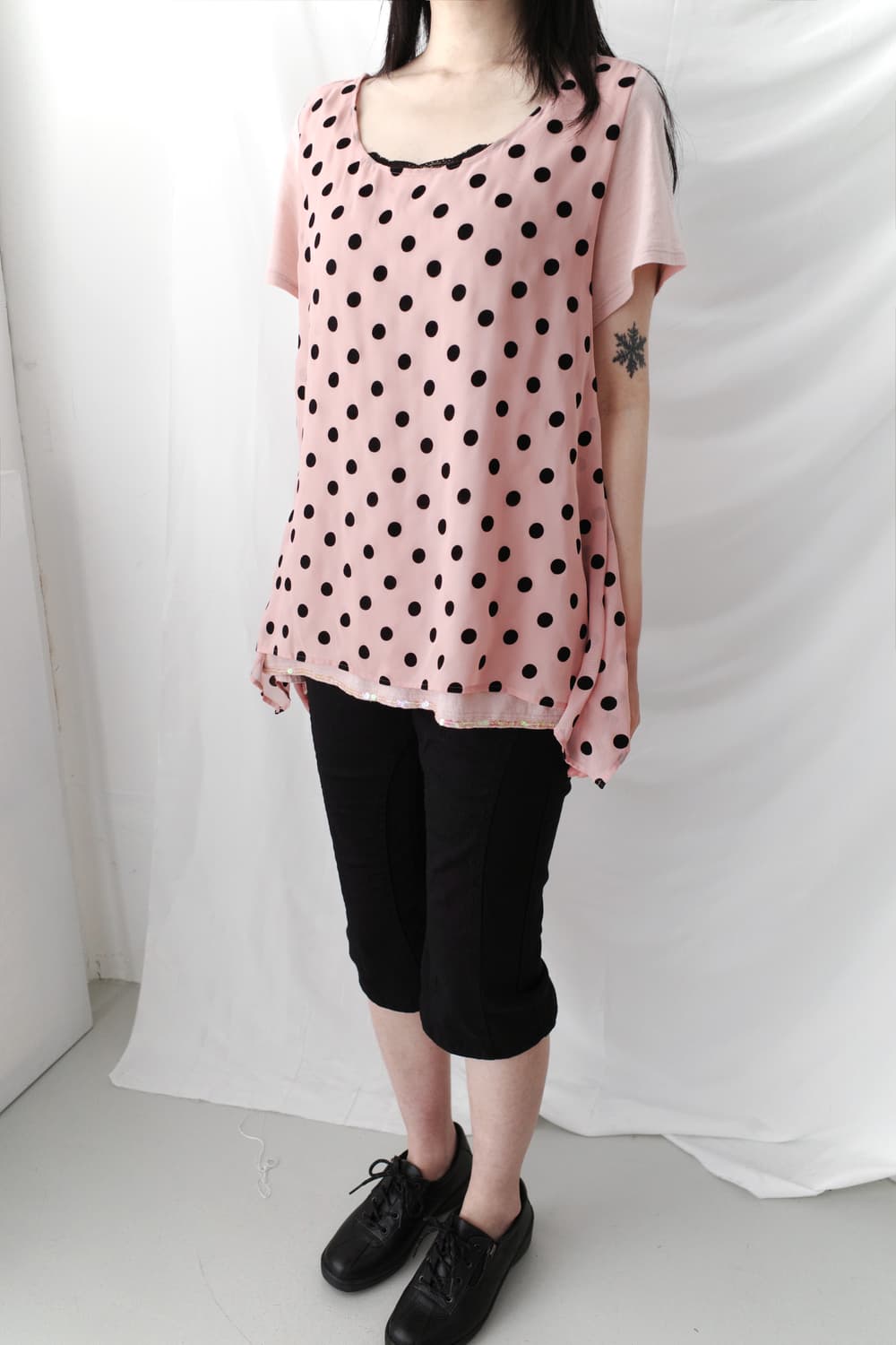 Sunao Kuwahara) dot beads half T  상품이미지6