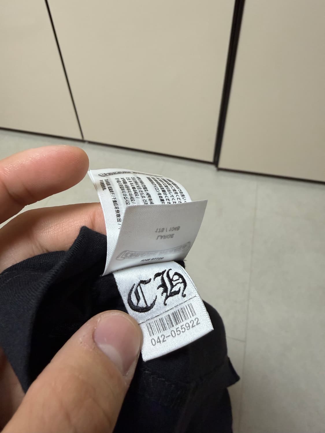 (미시착 새상품) 크롬하츠 반팔 L 핑크 상품이미지4