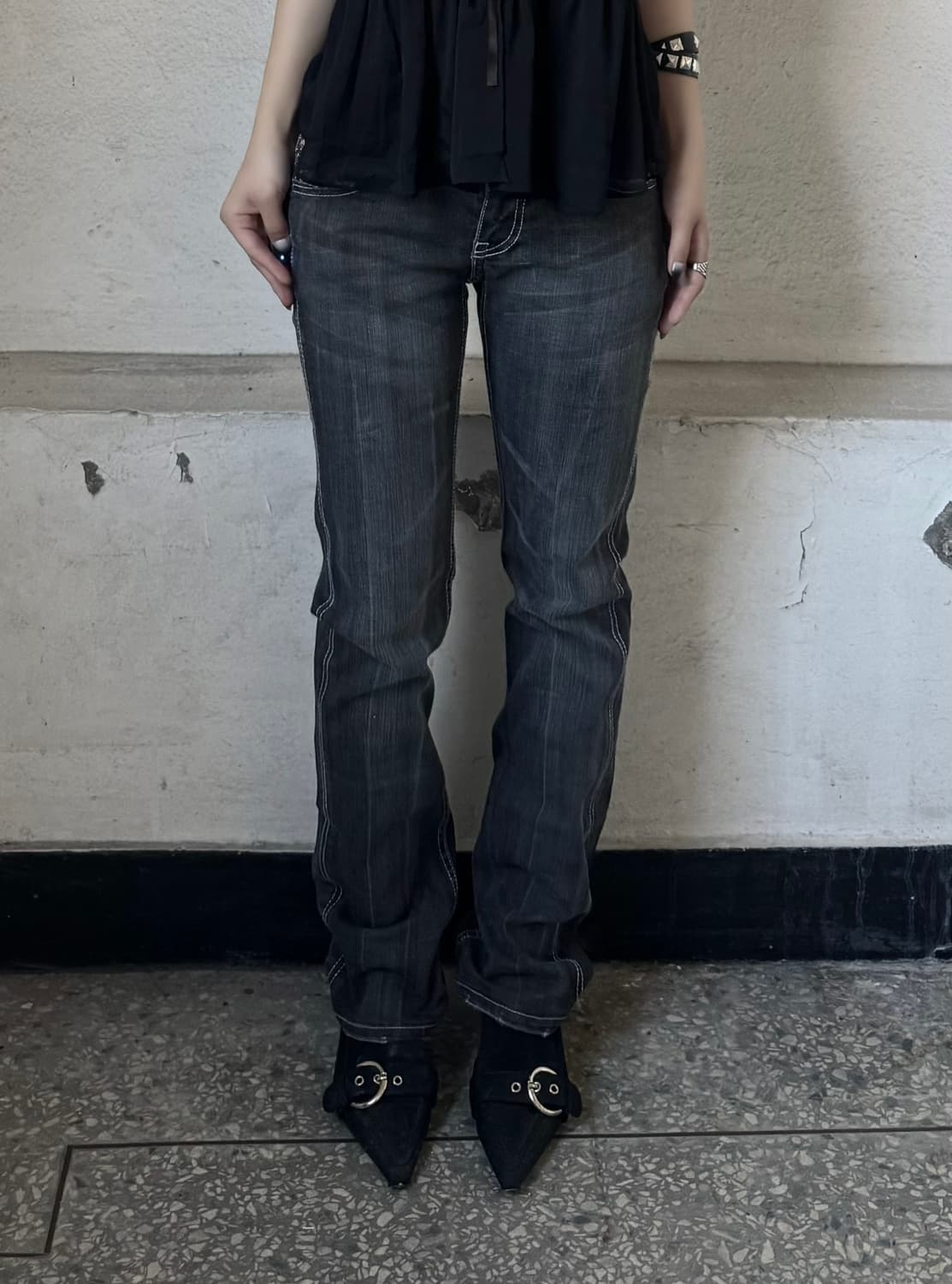 Back point denim pants 상품이미지2