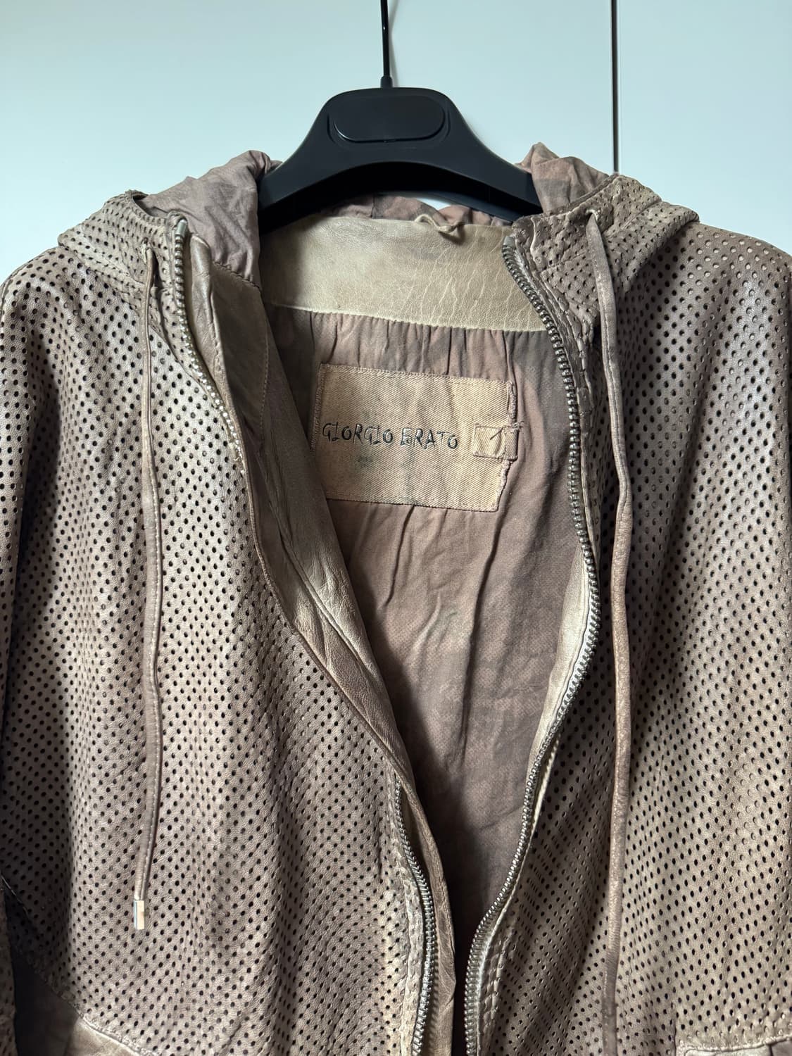 조르지오 브라토 레더 후드 상품이미지3