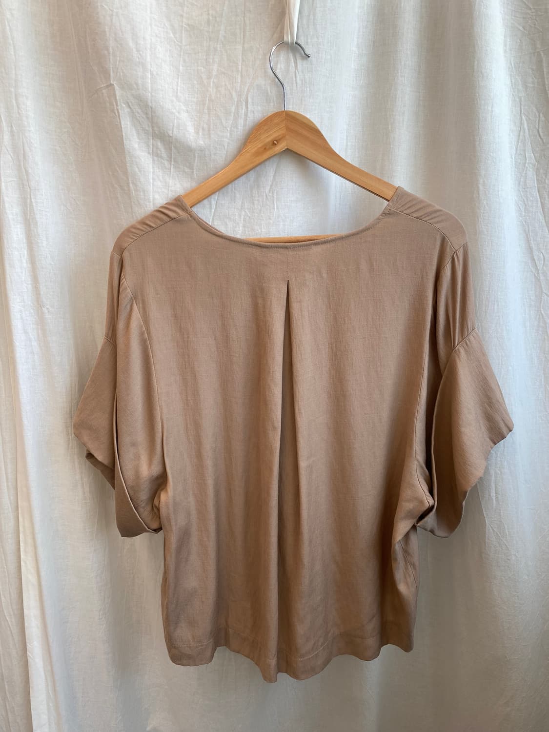 베이지 반팔블라우스(F) 상품이미지6