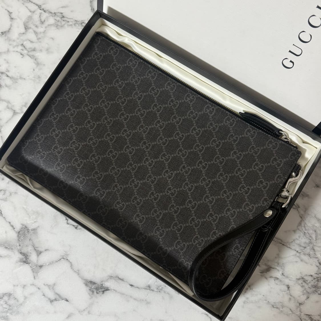 [OS] 구찌 스네이크 클러치 블랙 상품이미지2