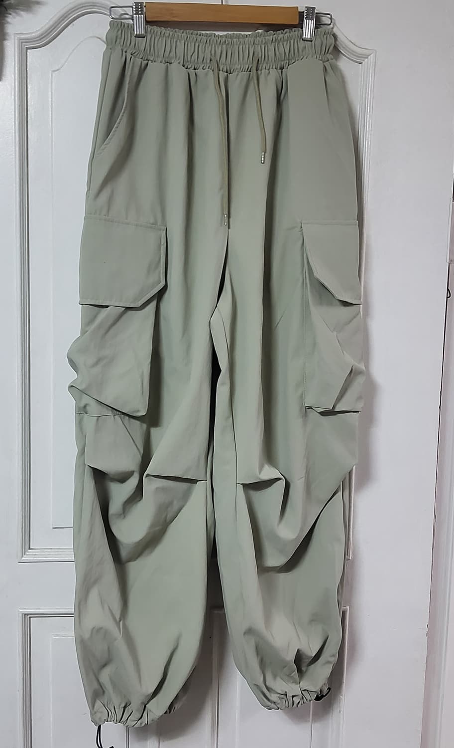 새상품 밴딩 카고 와이드 조거팬츠 바지 상품이미지1