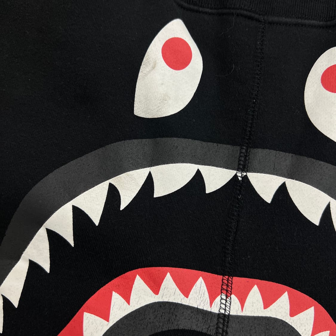 Bape 베이프 샤크 클로즈드 헴 플리스 조거 팬츠 M 상품이미지9