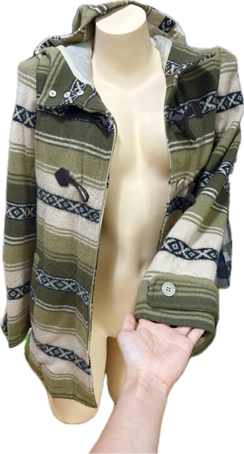 말차 떡코 가디건느낌 빈티지 모리 떡볶이코트 급처 상품이미지1