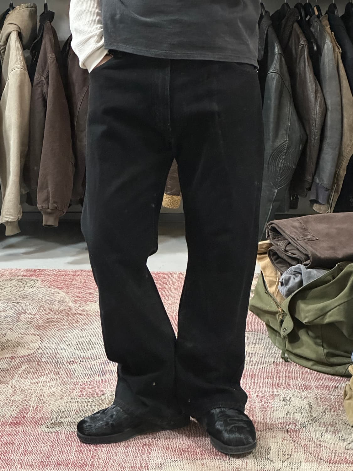 00's 리바이스 517 블랙 부츠컷 플레어진 상품이미지10