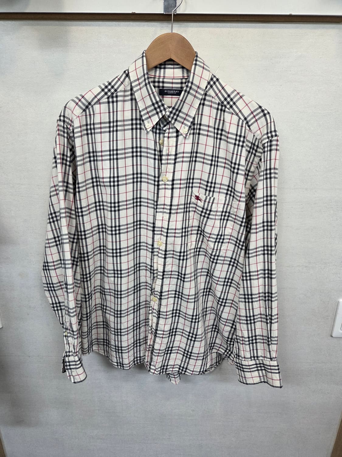 버버리 체크셔츠 긴팔 m 오버핏 상품이미지1
