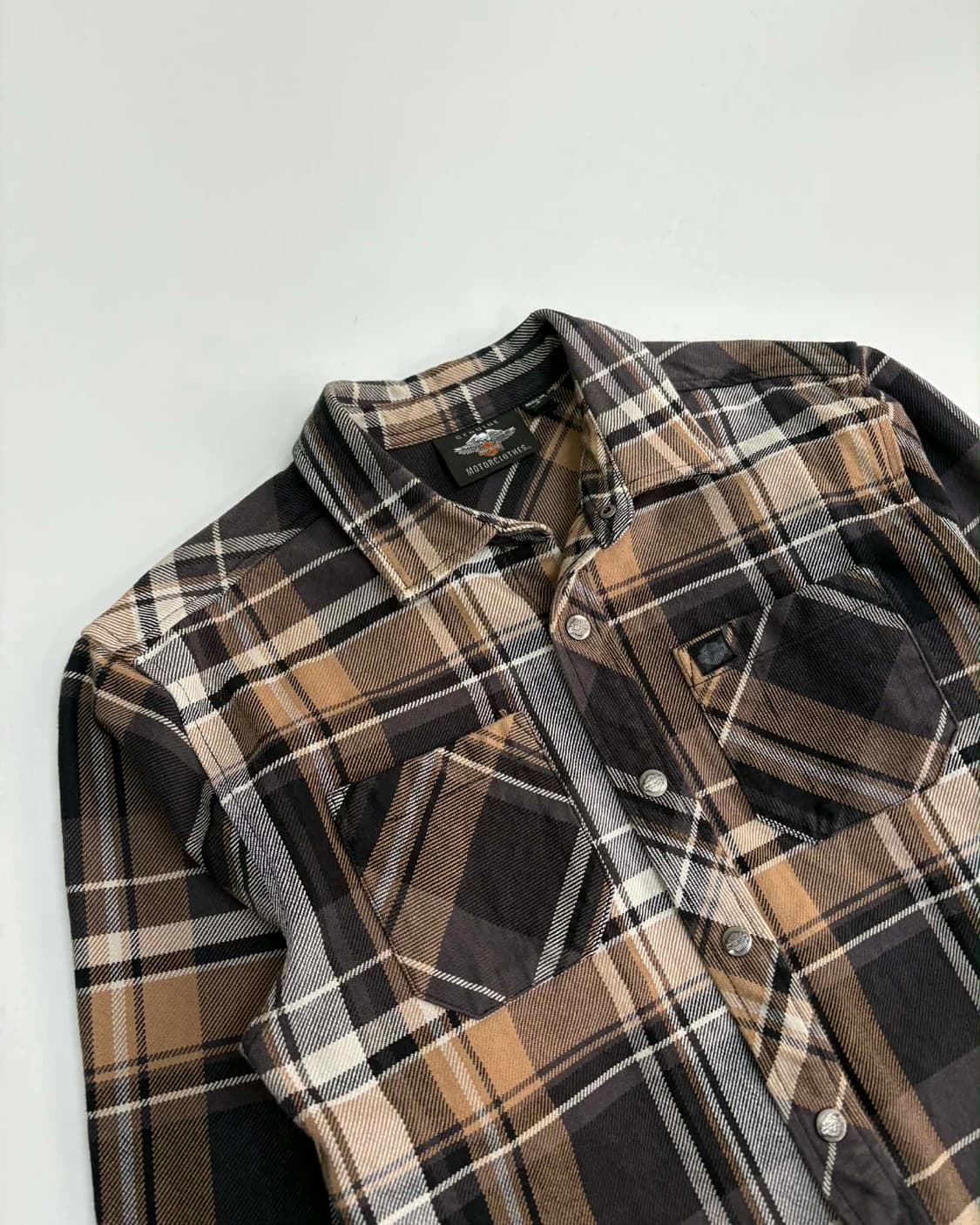 [S] 할리데이비슨 플레이드 헤비 셔츠 상품이미지7