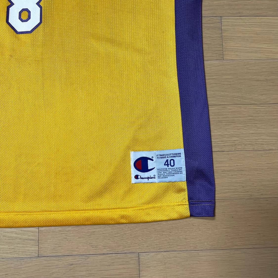 90s LA 레이커스 코비 브라이언트 챔피온 빈티지 져지 유니폼 상품이미지5