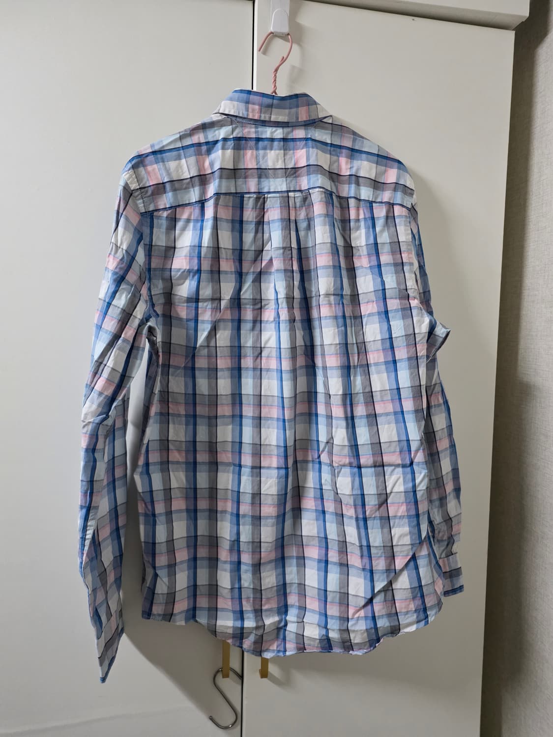 타미힐피거 체크 셔츠 S 커스텀 핏 상품이미지2