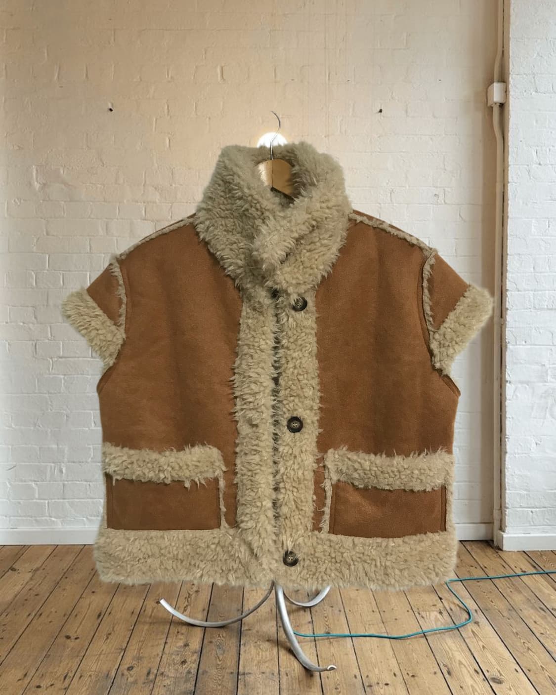 vintage half shearling jacket 상품이미지8