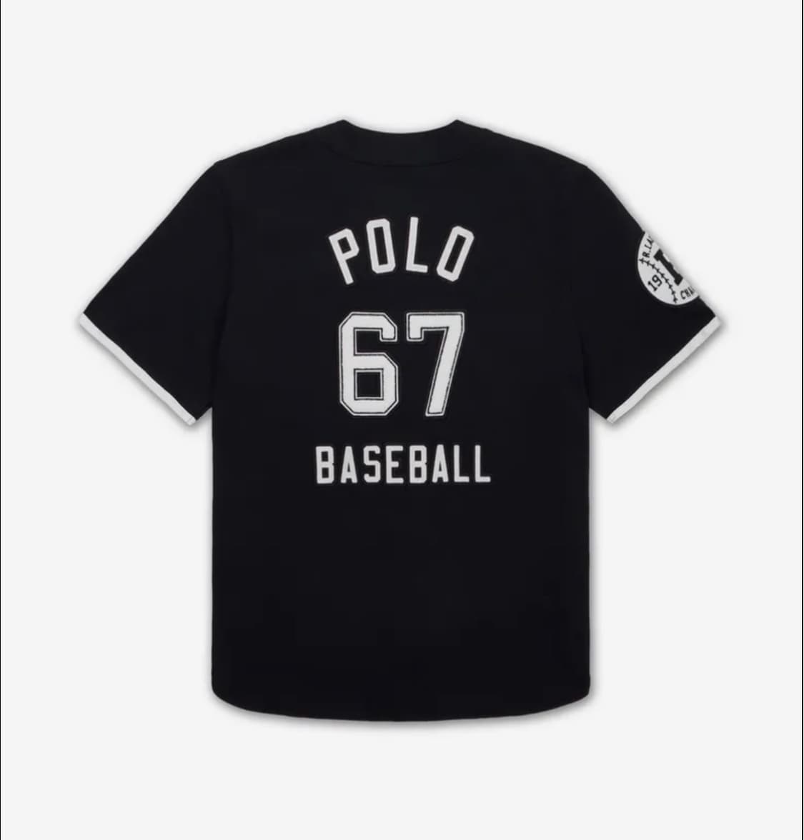 [택체새제품] 폴로 베이스볼 저지 / 블랙 / M 상품이미지3