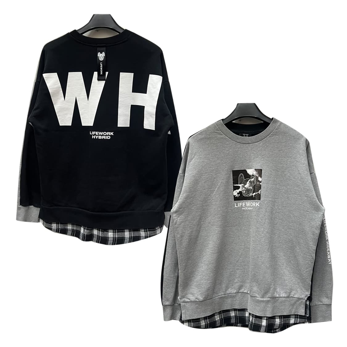 라이프워크 야누스 레이어드 맨투맨 L 상품이미지1