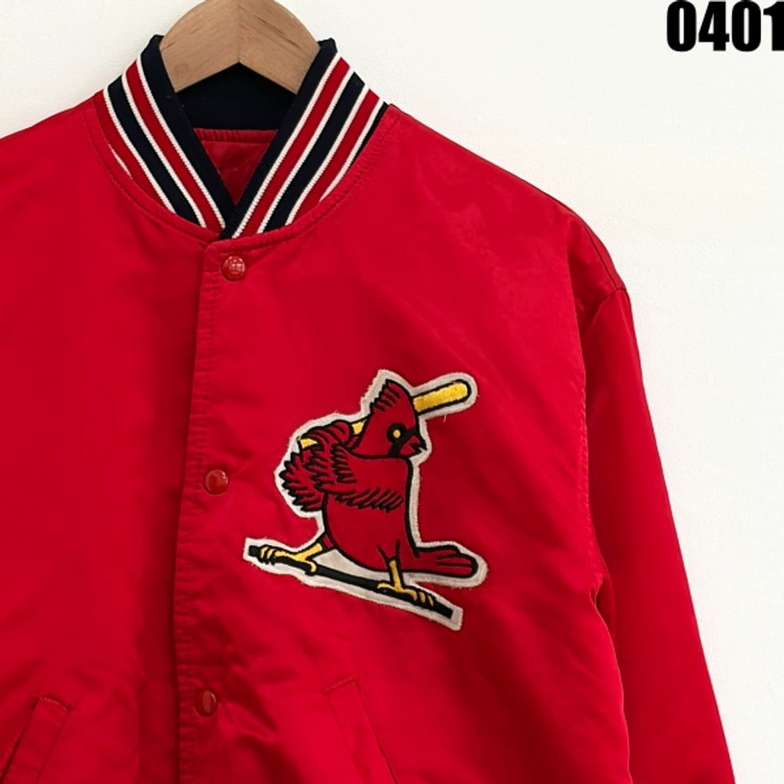 스타터 MLB 라이선스 새틴 바시티 자켓 L 0401 상품이미지2