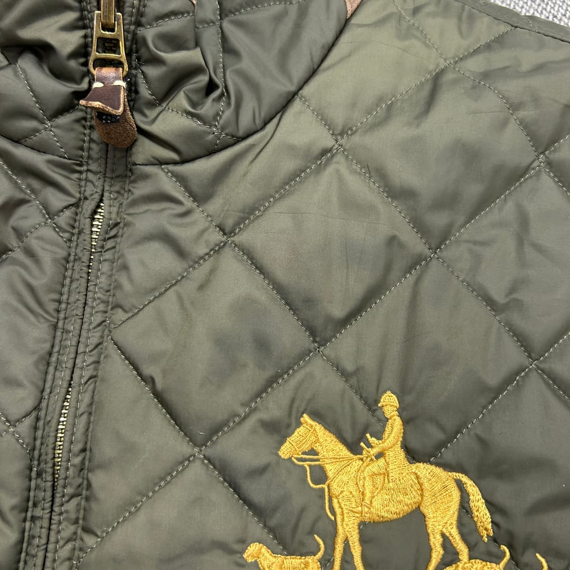 폴로 리버시블 퀼팅자켓(L) 상품이미지3