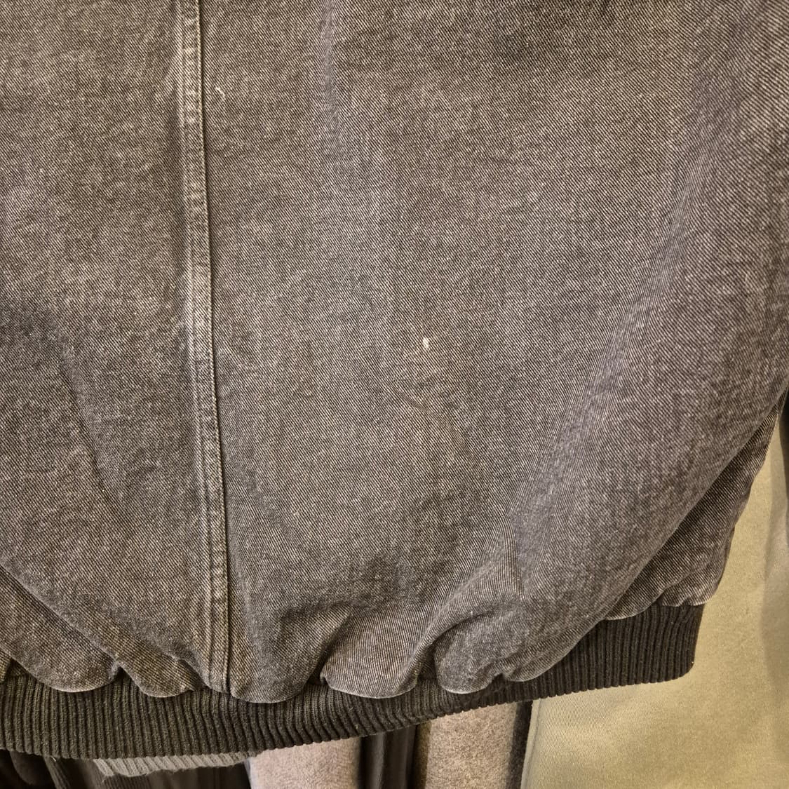 FREE(착샷잇음) 워싱데님 오버핏 누빔점퍼 상품이미지8