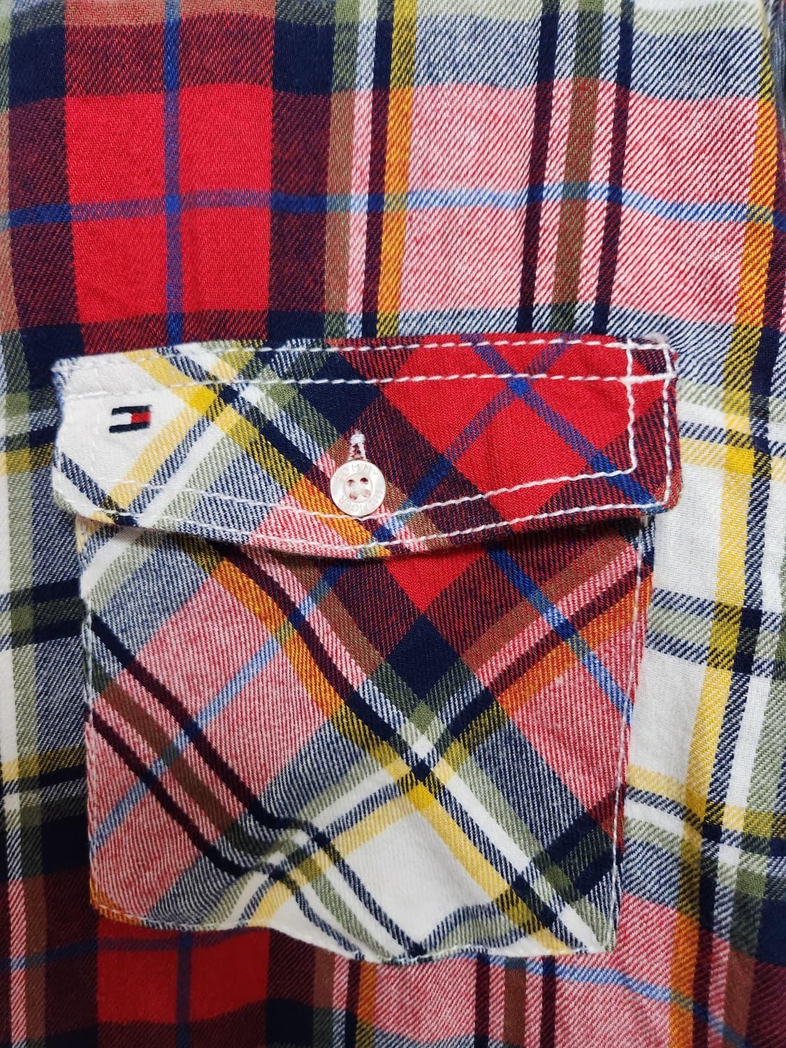 타미힐피거Tommy 체크 셔츠 M - S121 상품이미지5