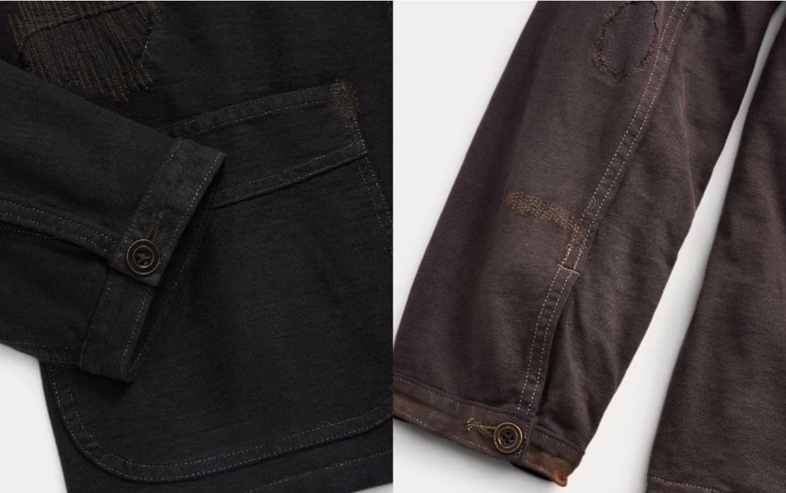 RRL 리페어드 저지 워크 자켓 상품이미지5