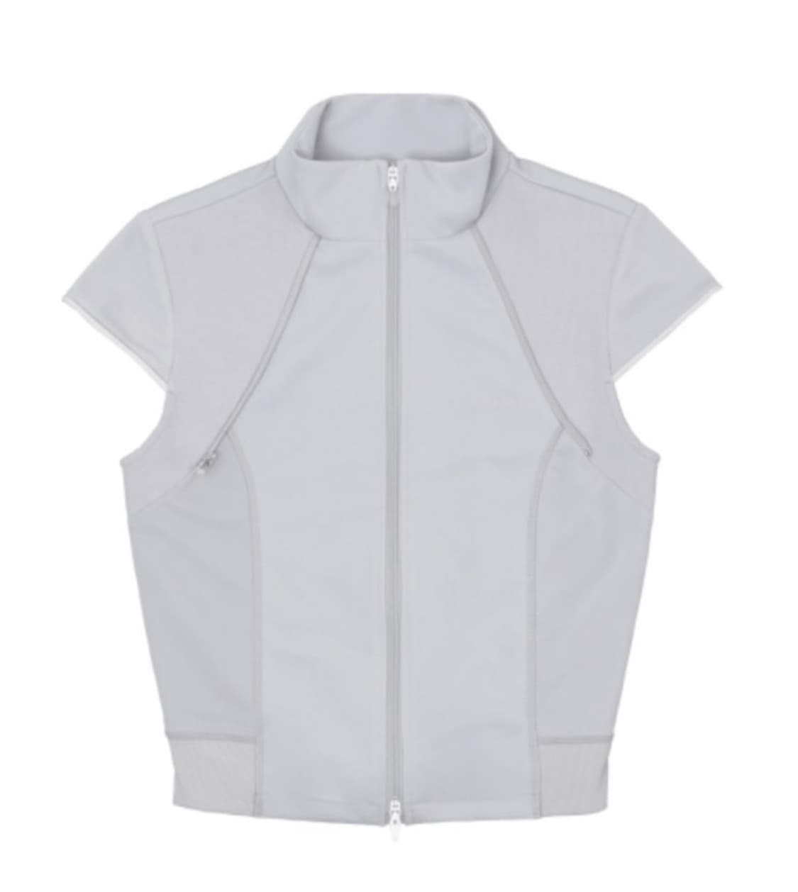 Capsleeve Jersey Track Zip-Up / Grey 상품이미지1