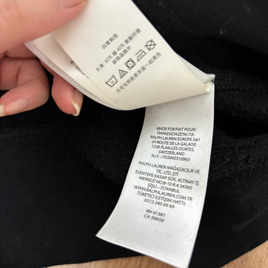 폴로 폴로랄프로렌 블랙 레드포니 자수 로고 기모 맨투맨 티셔츠 상품이미지7