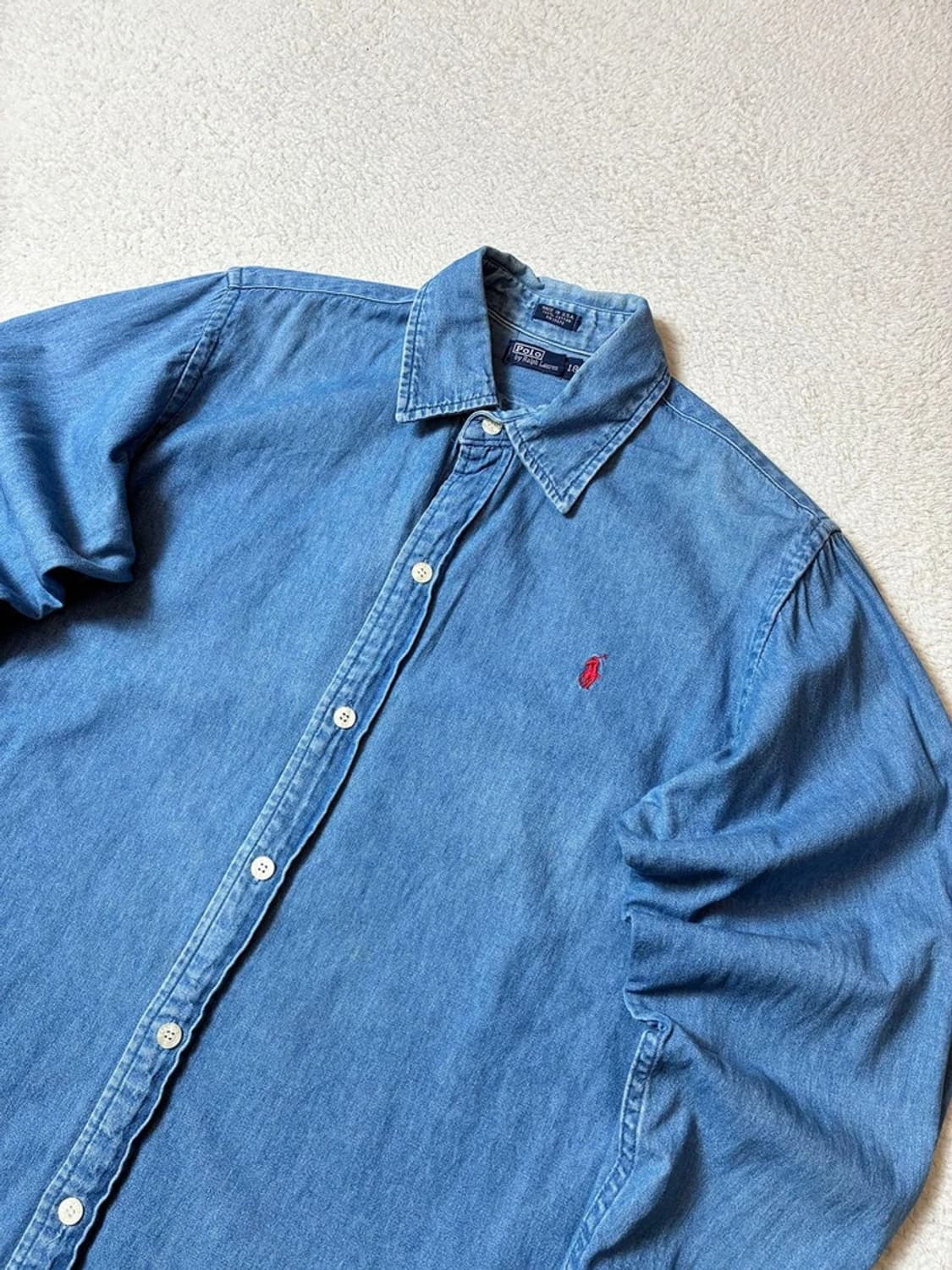 폴로 랄프로렌 90's USA 워시드 데님 셔츠 PN7471 상품이미지2