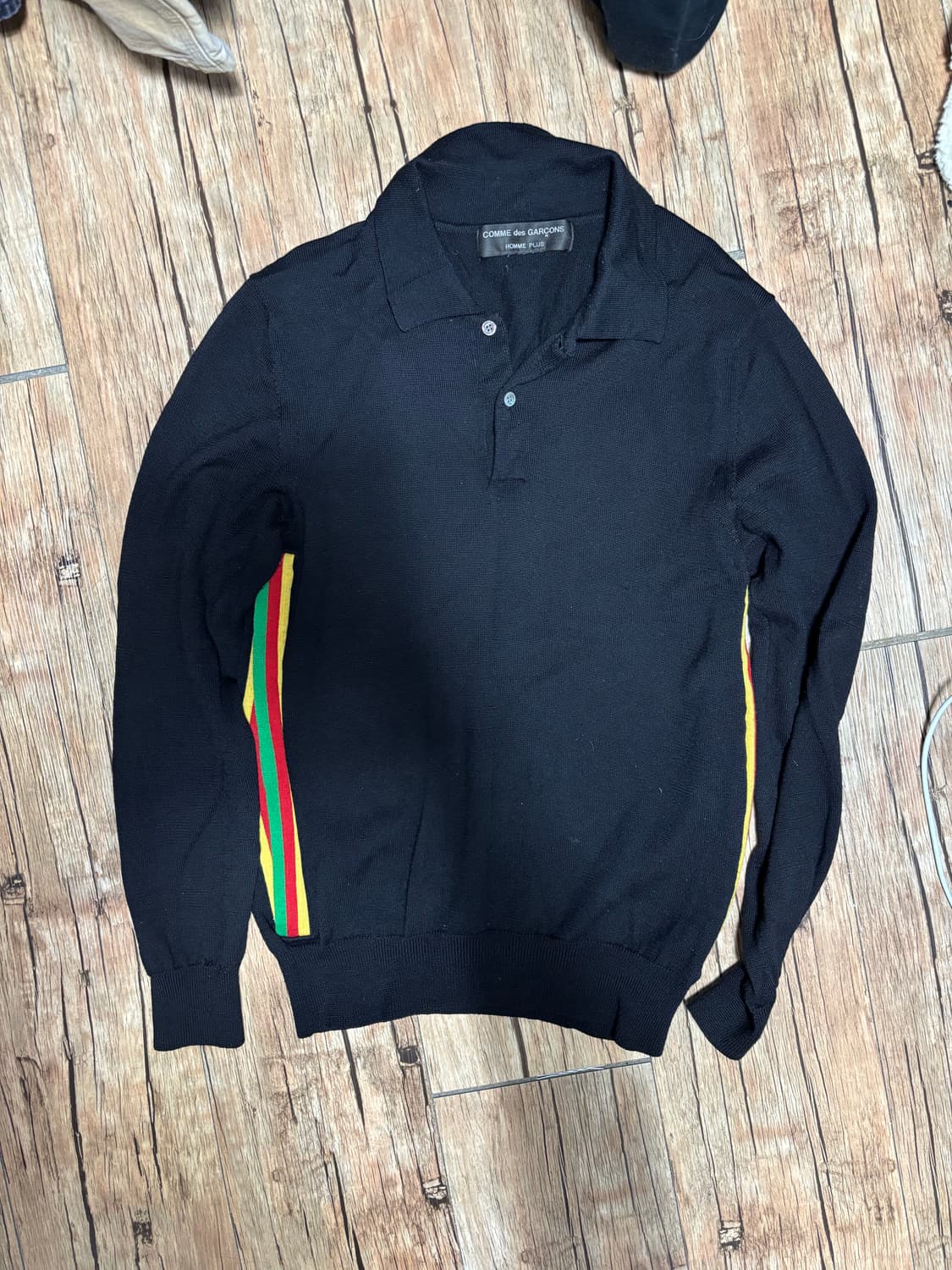 꼼데가르송 옴므 블랙 카라니트 상품이미지2