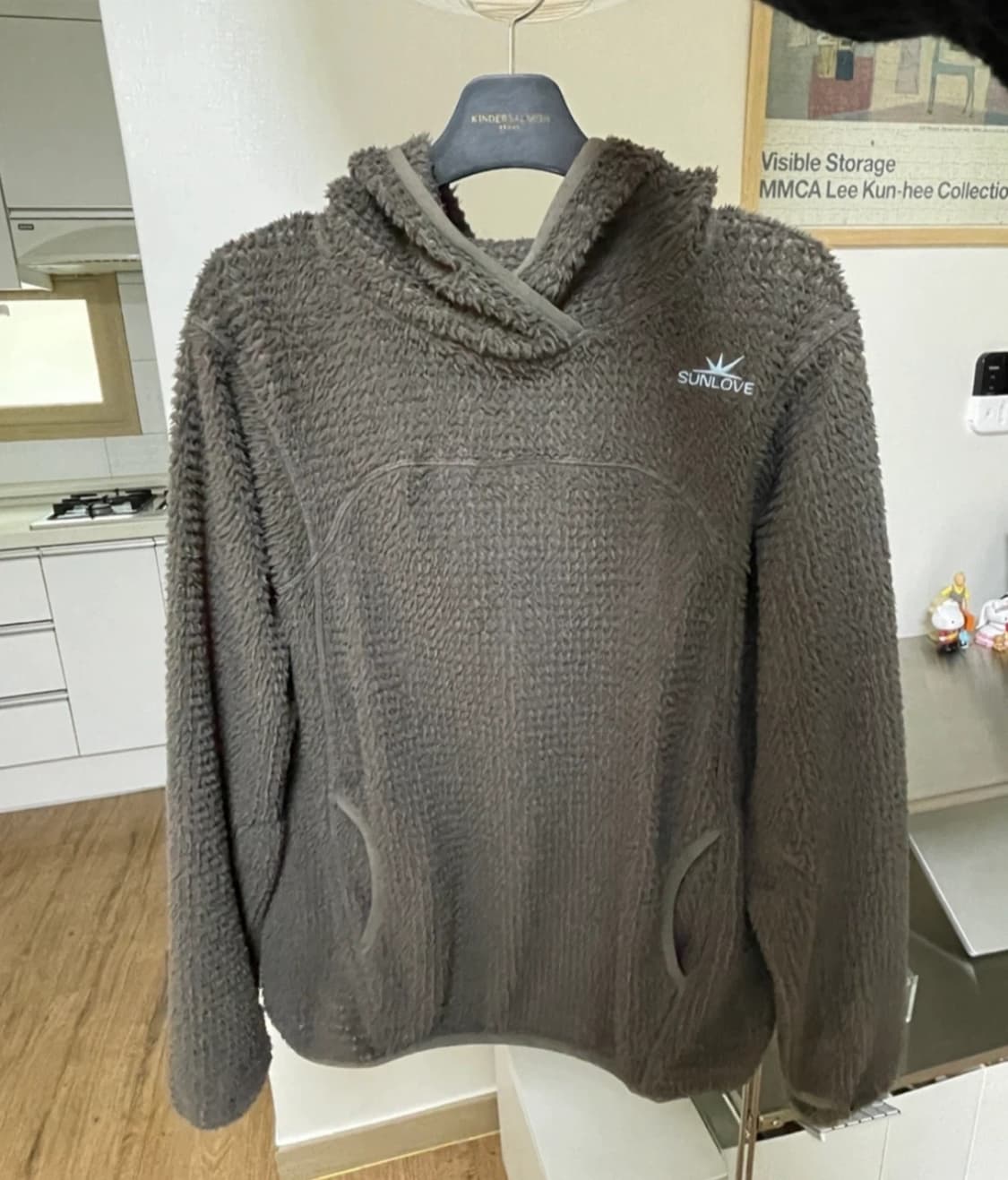 SUNLOVE 폴라텍 후드티 브라운 S 상품이미지2