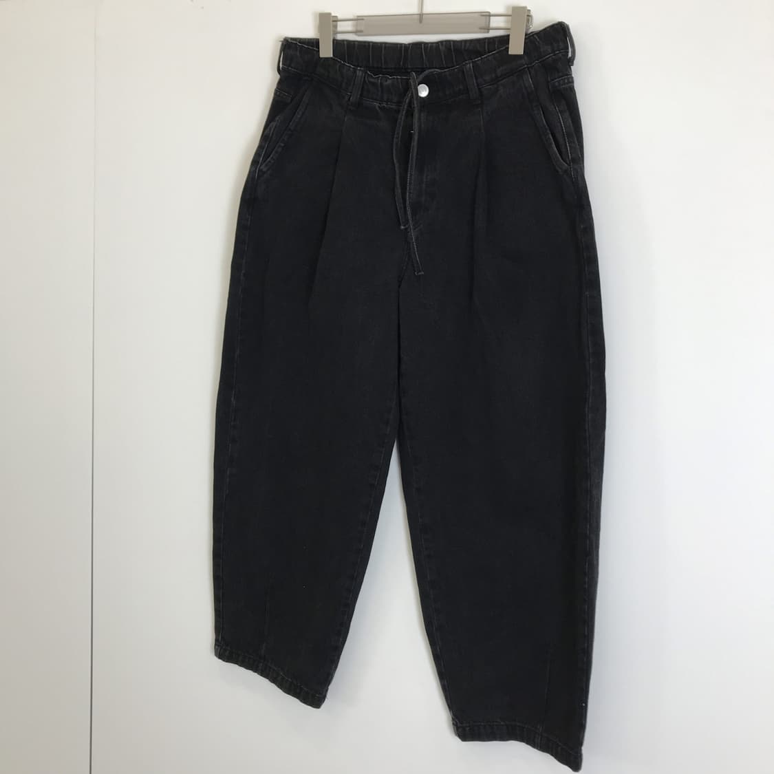 자라 벌룬핏 플리츠 데님팬츠 [34인치] 상품이미지2