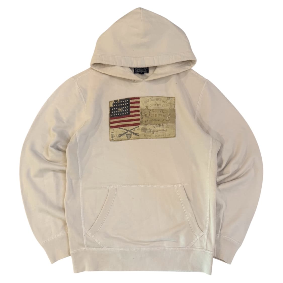 대장급 폴로 랄프로렌 폴로진스 성조기 후드티 아이보리 상품이미지1