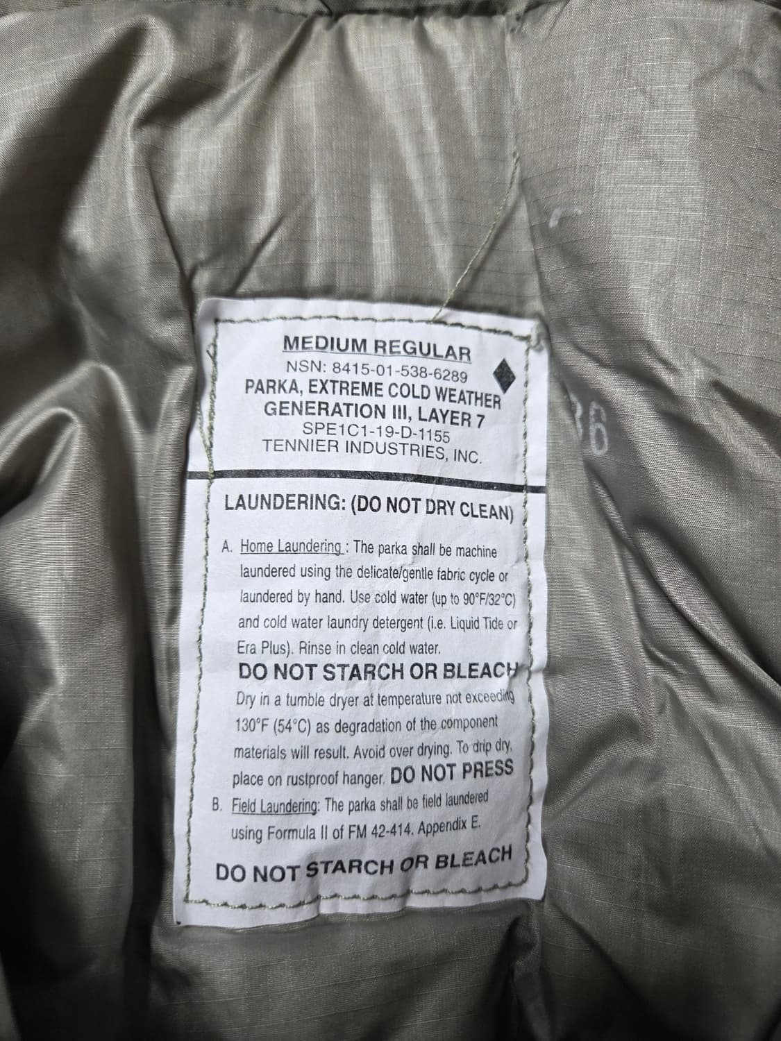 미군 프리마로프트 파카.M.R.,거의새제품 상품이미지2