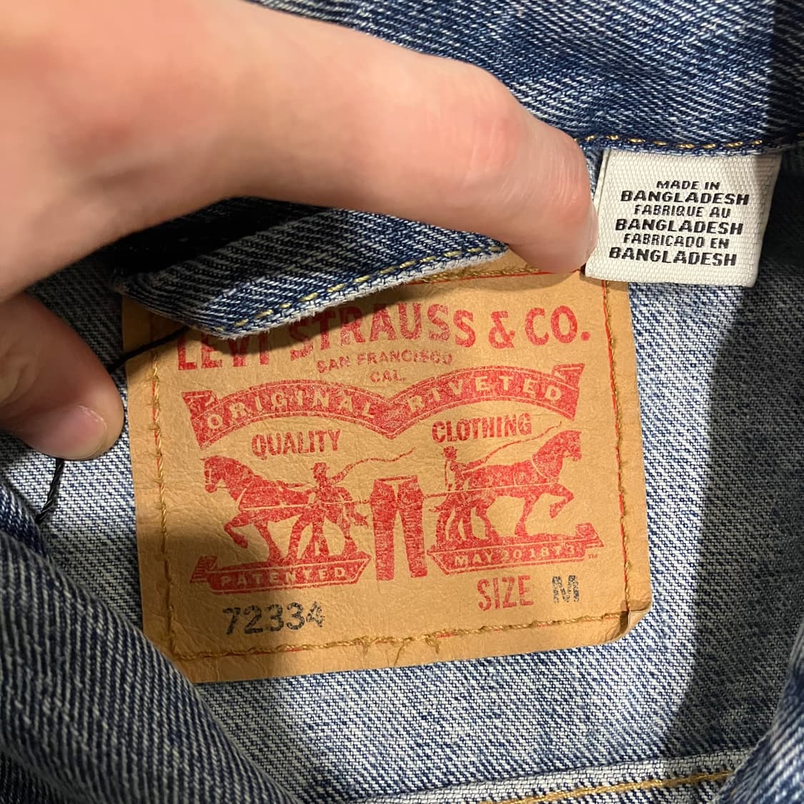 431 리바이스 워싱 데님 청자켓 상품이미지3