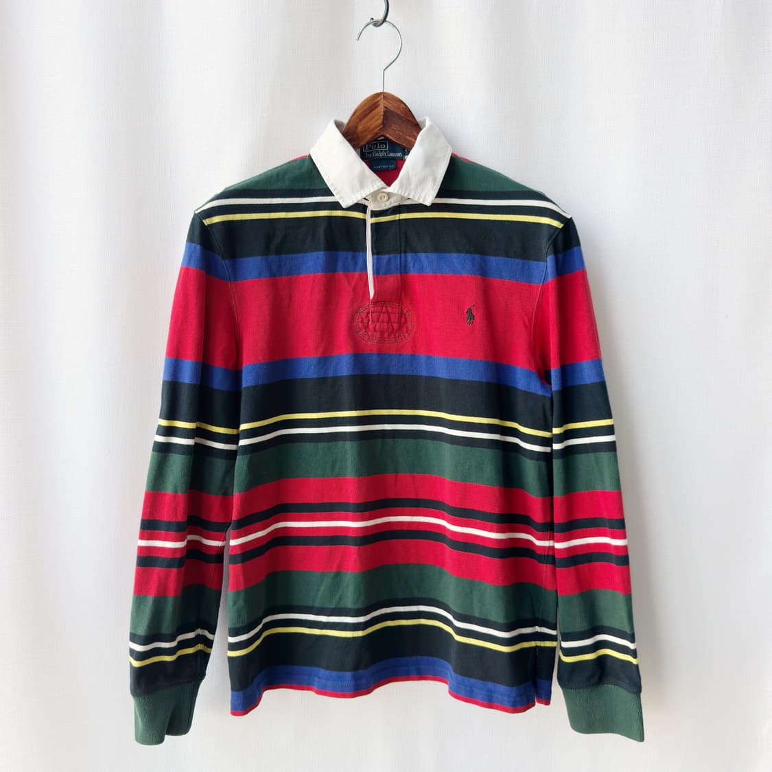 폴로 랄프로렌 구형 럭비 셔츠 커스텀핏 M 상품이미지1