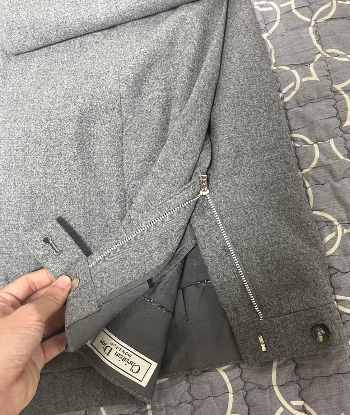 크리스챤 디올 울 그레이 더블 브레스트 셋업 상품이미지10