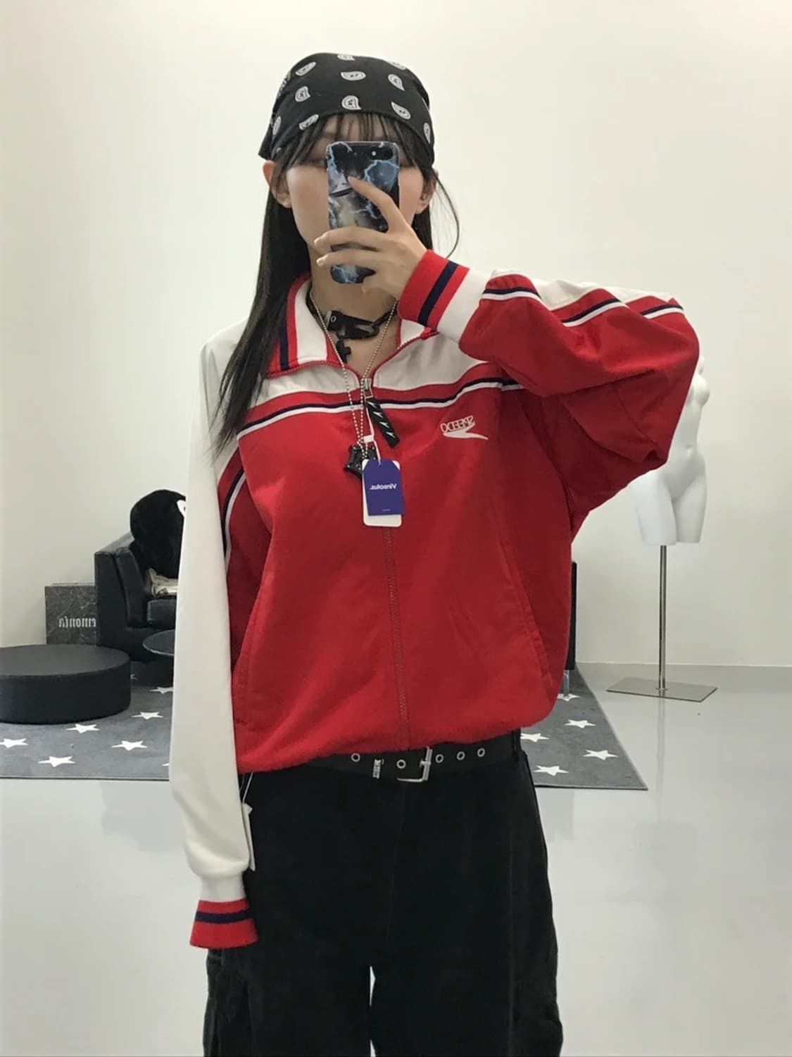 미즈노 화이트 레드 져지 상품이미지2