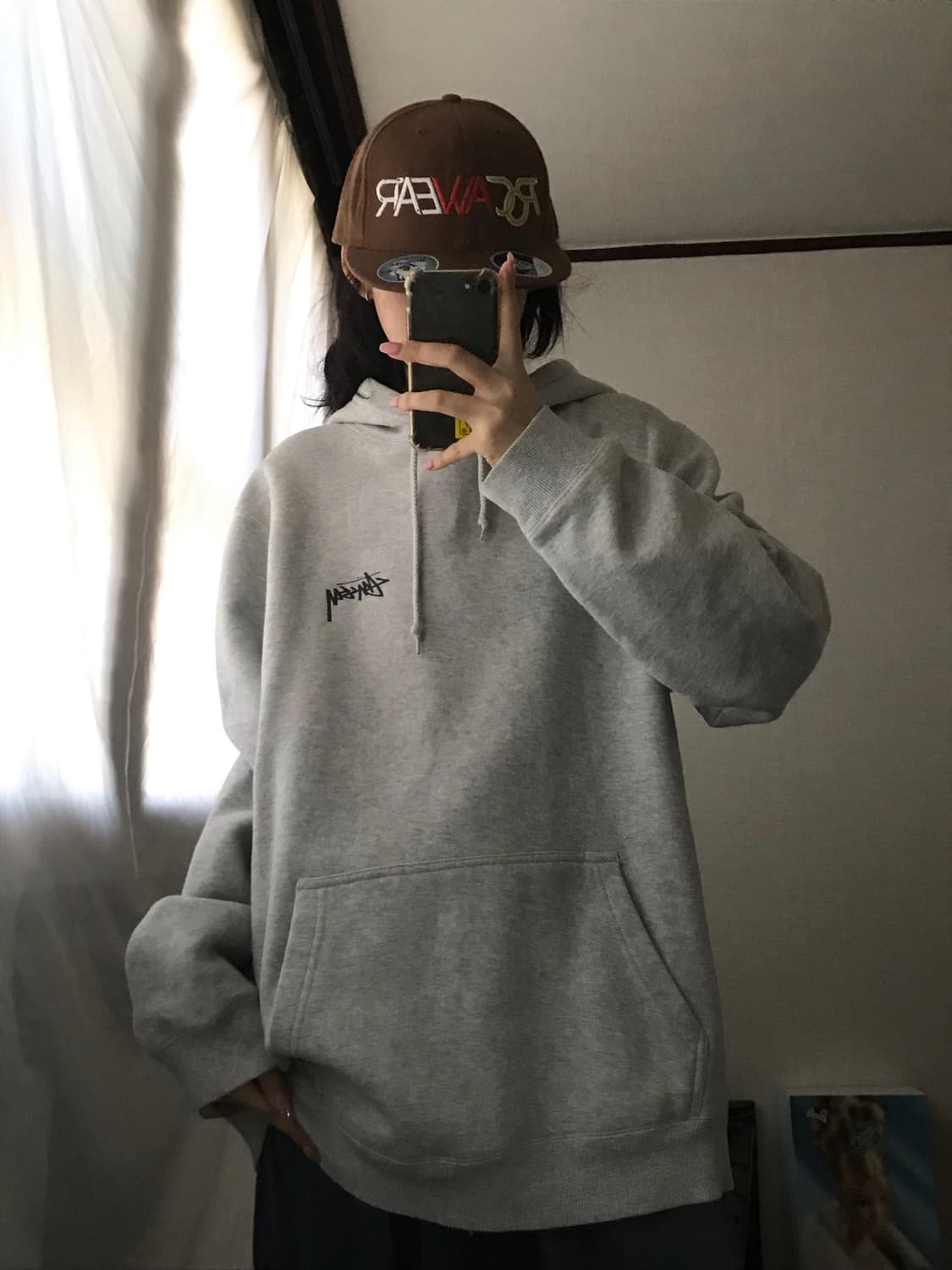 스투시 에잇볼 멜란지 후드티 상품이미지5