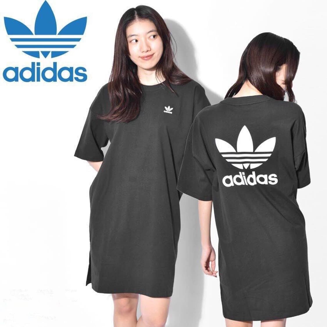 L) 아디다스 트레포일  블랙원피스 상품이미지2