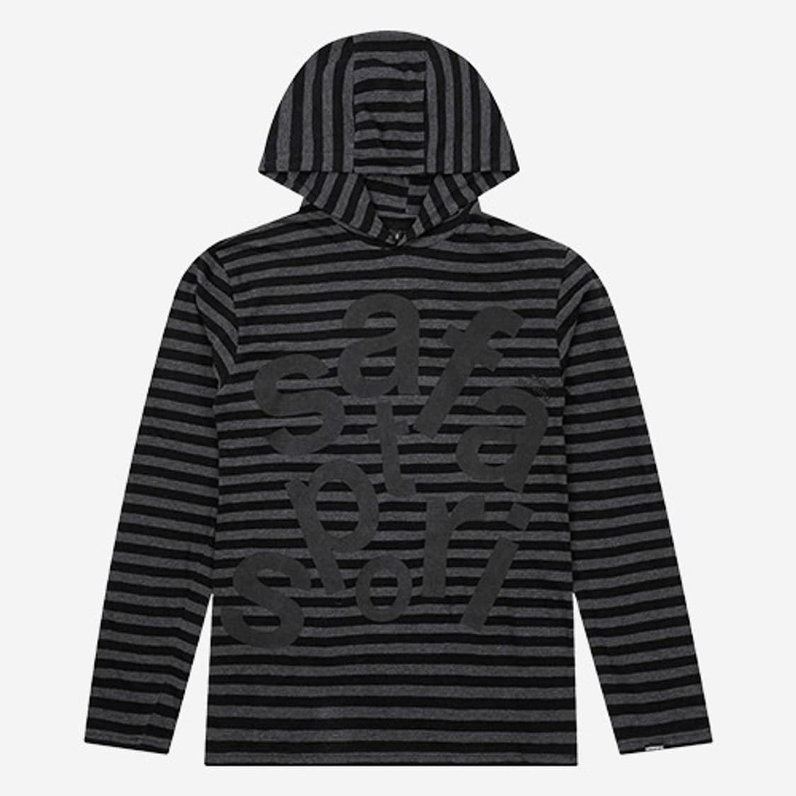 1)사파리스팟 TICKETING STRIPE BORDER HOODIE 상품이미지1