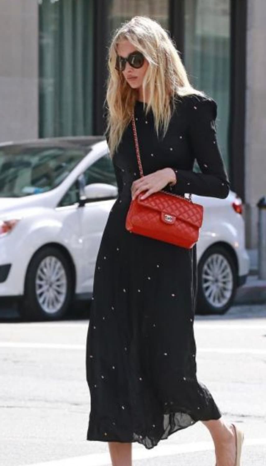 샤넬 빈티지 클래식 미듐 레드 상품이미지9