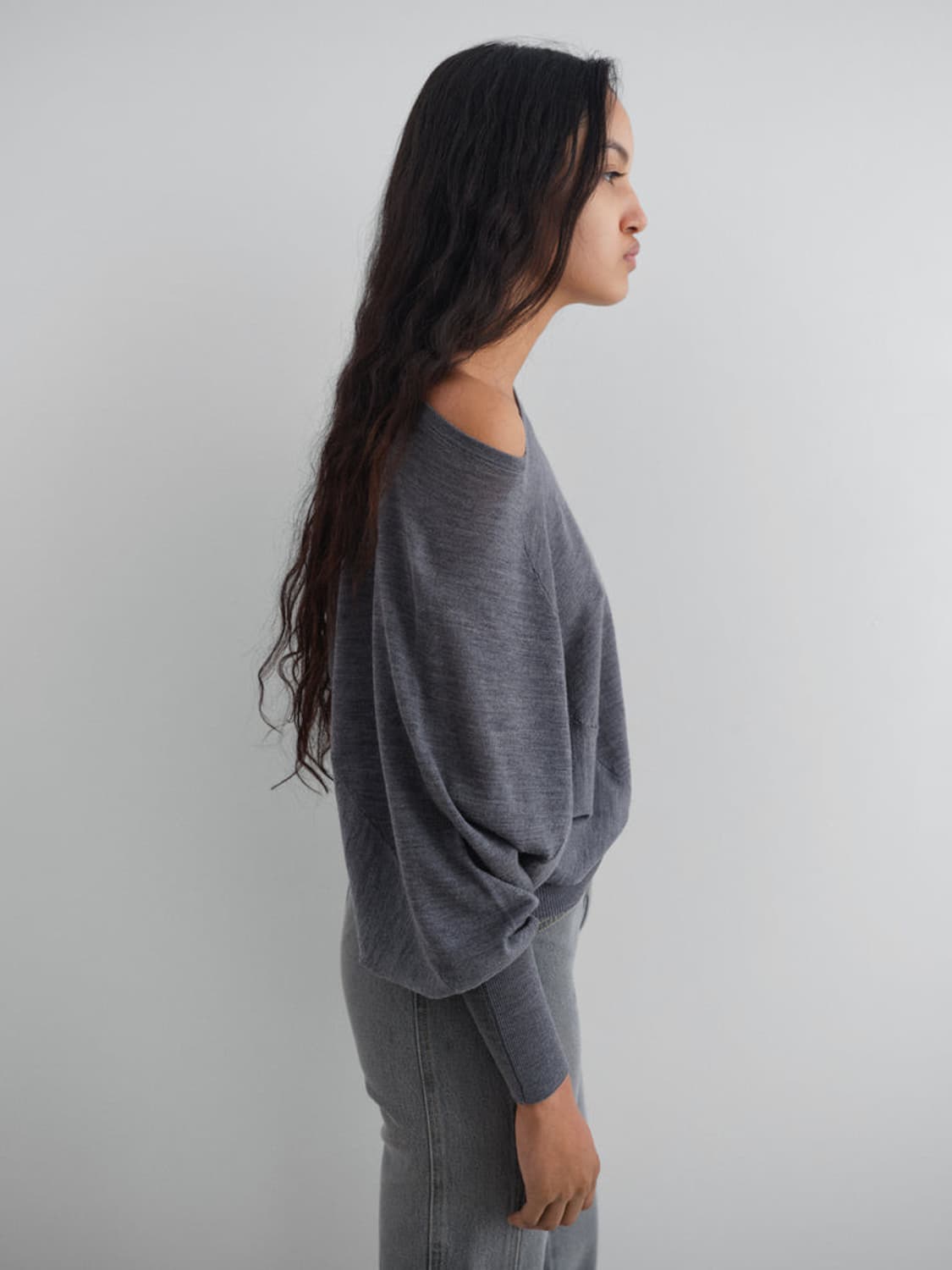 [S,M,L,XL]기마구아스 니트/그레이 상품이미지3