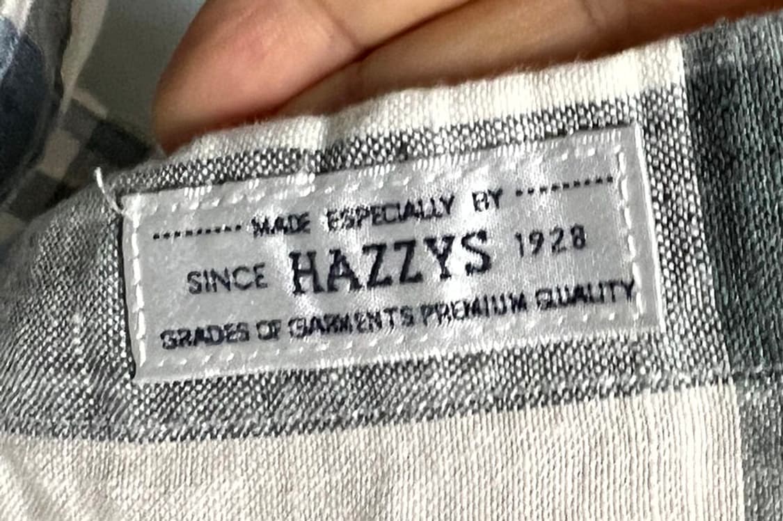 HAZZYS 헤지스 남자 린넨셔츠 체크 캐주얼 춘하 XXL 105-110 상품이미지5