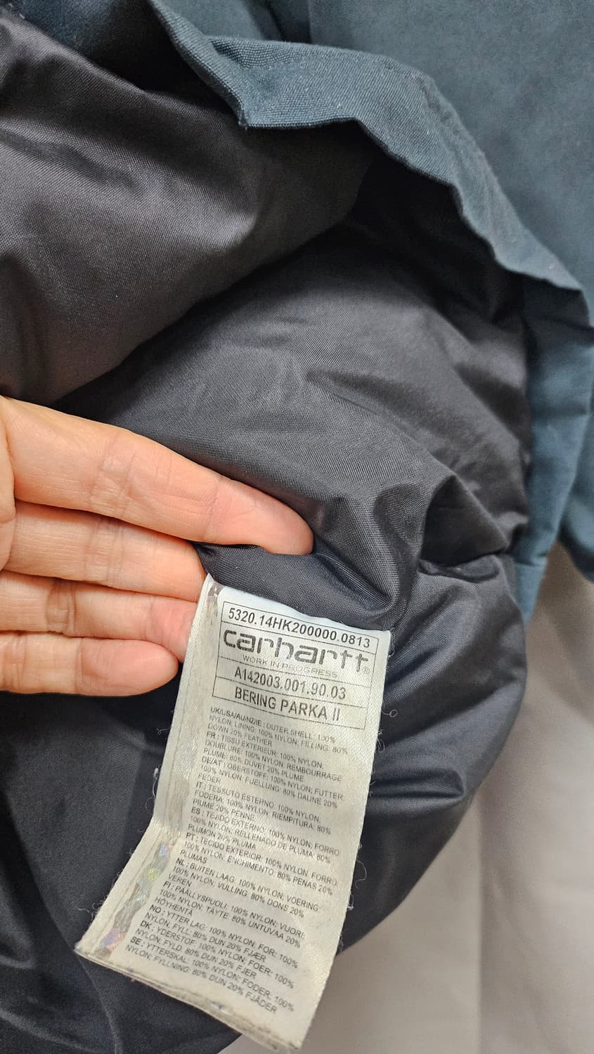 칼하트 퍼 후드 남성구스 패딩  상품이미지7