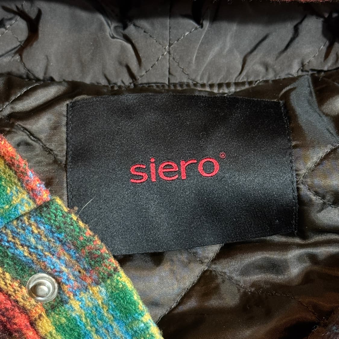 빈티지 체크 퀄팅 자켓 상품이미지3