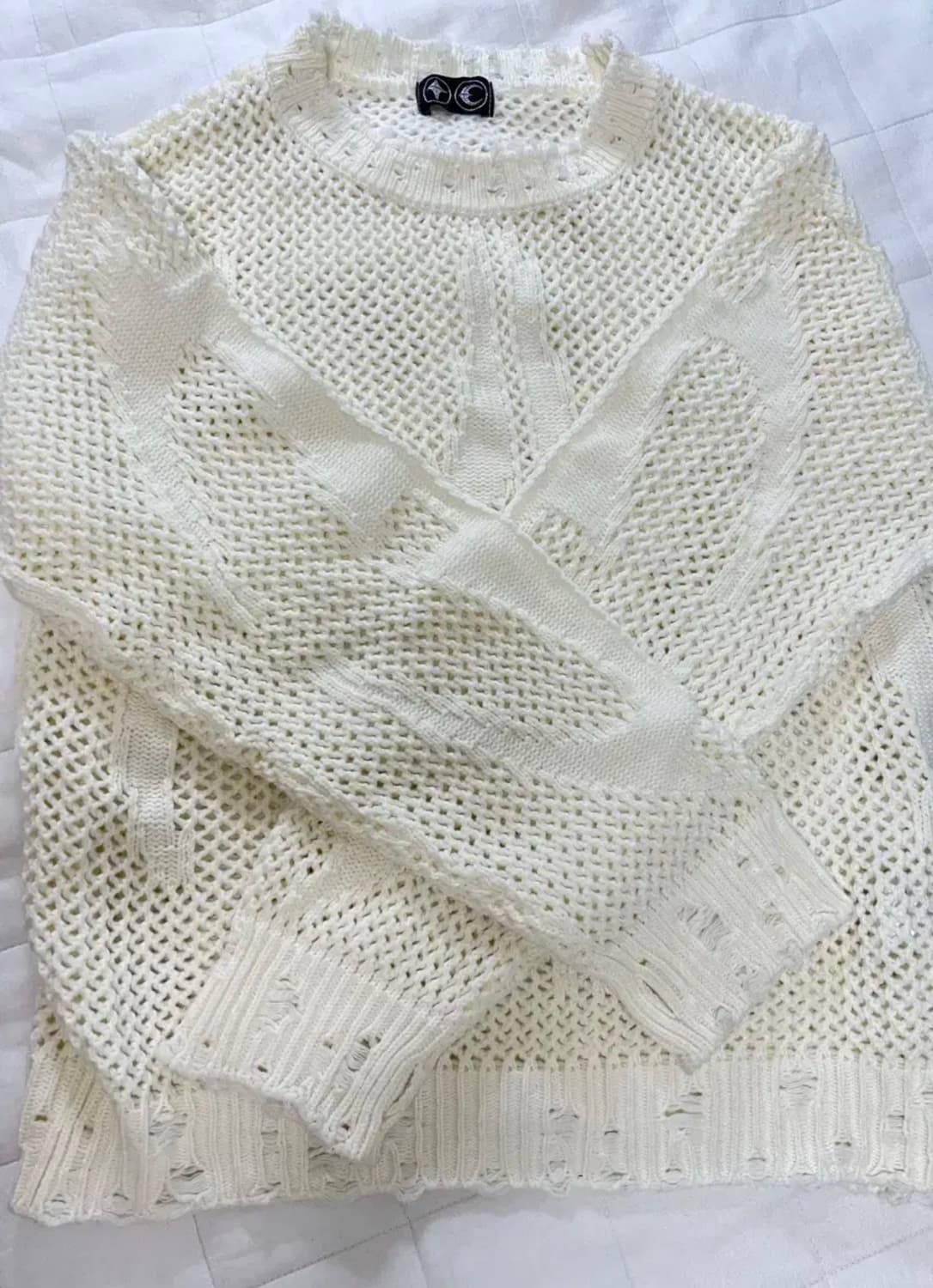 (2)떠그클럽 트라이벌니트 화이트 상품이미지1